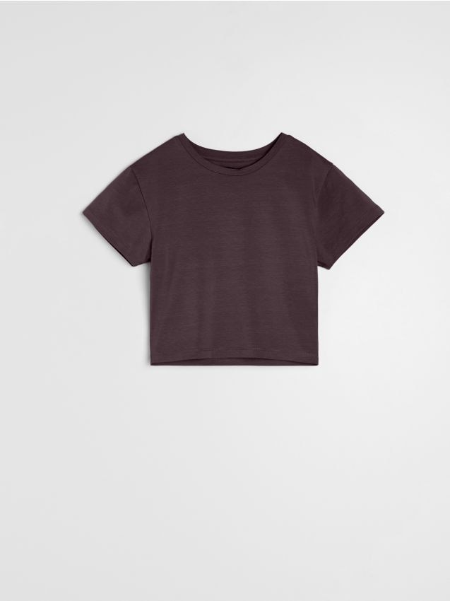 Sinsay - Tricou din bumbac - carmin