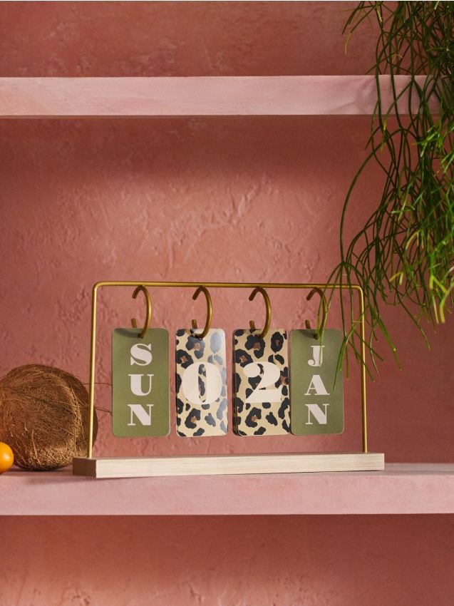 Sinsay - Calendar perpetuu cu model animal - multicolor