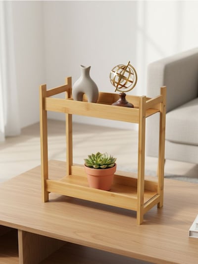 Дворівнева підлогова полиця