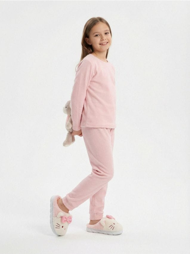 Sinsay - Papuci de casă Hello Kitty - roz-pastel