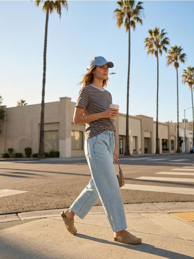 Sinsay - Tricou din bumbac în dungi - maro