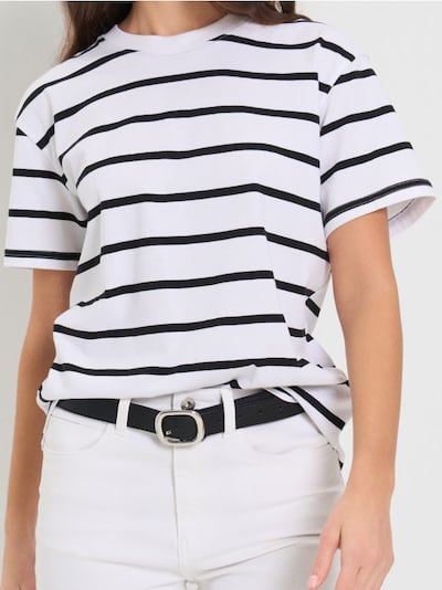 Triibuline puuvillane T-särk