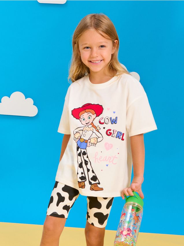 Sinsay - Compleu cu top și pantaloni scurți Toy Story - crem