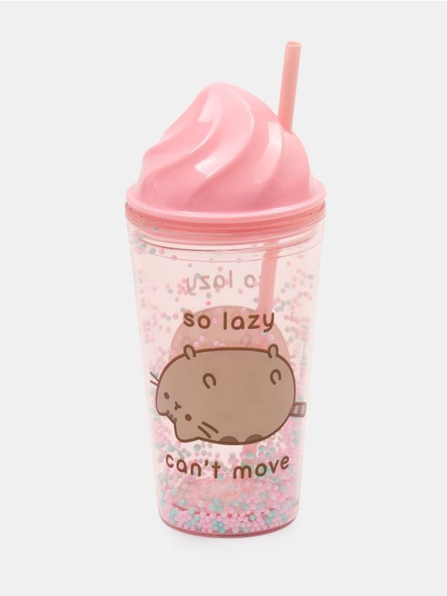 Sinsay - Pohár so slamkou Pusheen the Cat - viacfarebná