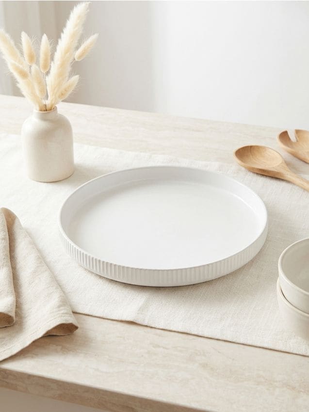 Sinsay - Farfurie uni - alb