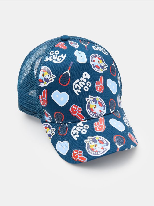 Sinsay - Șapcă de baseball din bumbac Bluey - indigo