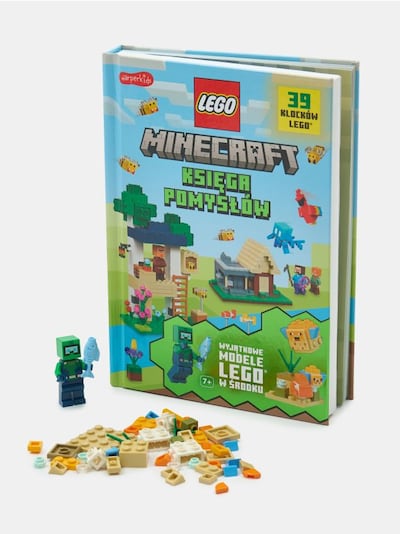 Książka LEGO Minecraft „Księga pomysłów” z klockami
