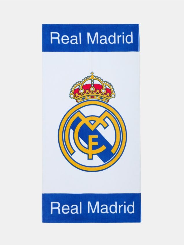 Sinsay - Prosop de baie din bumbac cu model Real Madrid - bleumarin
