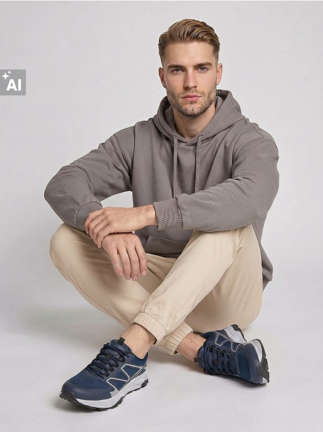 Sinsay - Pantaloni din bumbac jogger - bej