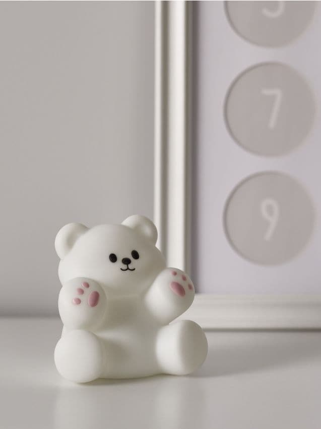 Sinsay - Dekoratívna LED lampa v tvare medveďa - biela