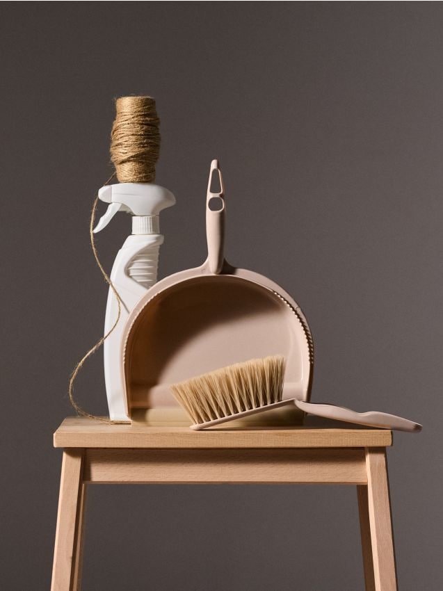 Sinsay - Súprava lopatky a metličky - béžová