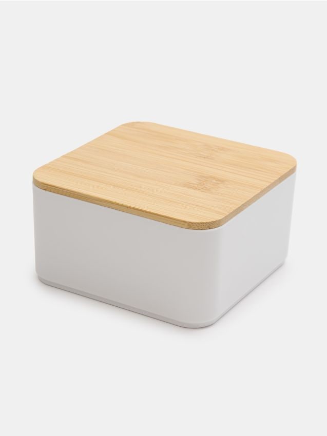 Sinsay - Úložná krabica s vekom - krémová