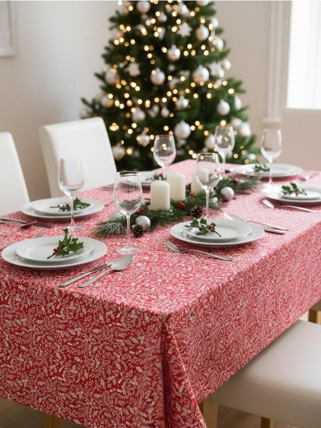 Sinsay - Obrus s vianočným motívom - červená