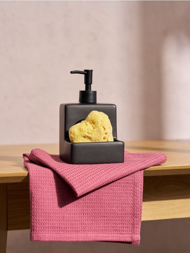 Sinsay - Dozator pătat pentru detergent de vase - negru