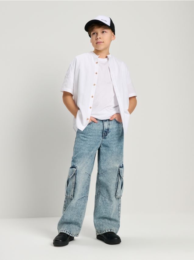 Sinsay - BOYS` JEANS TROUSERS - modrá