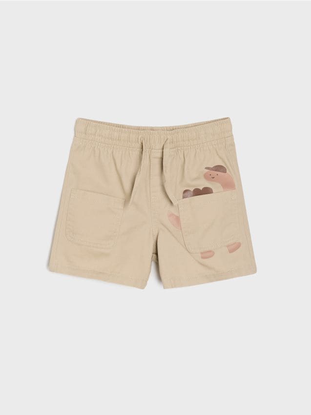 Sinsay - Szorty jeansowe - beżowy