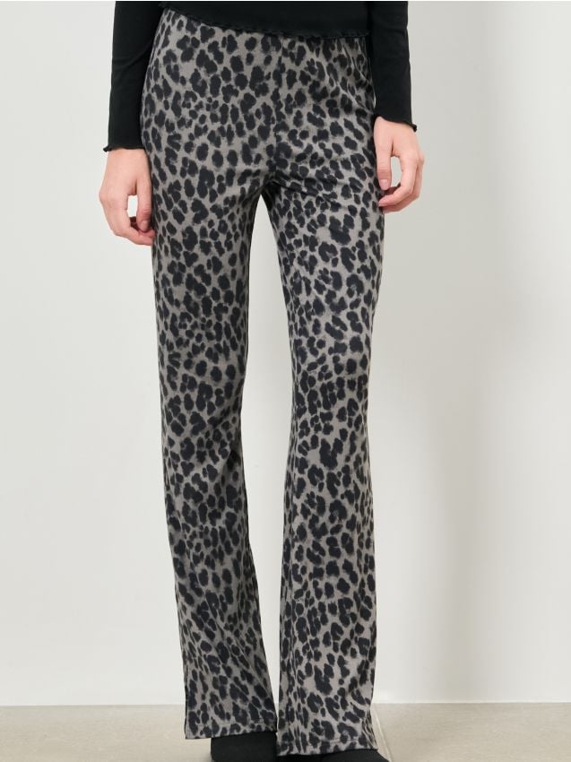 Sinsay - Zvonové nohavice - tmavosivá