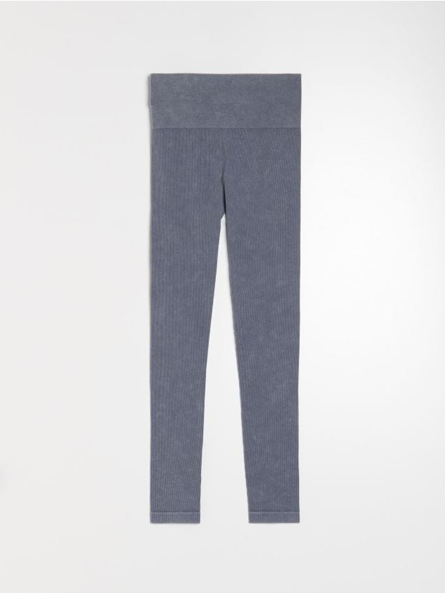 Sinsay - Rebrované legíny - stredne sivá