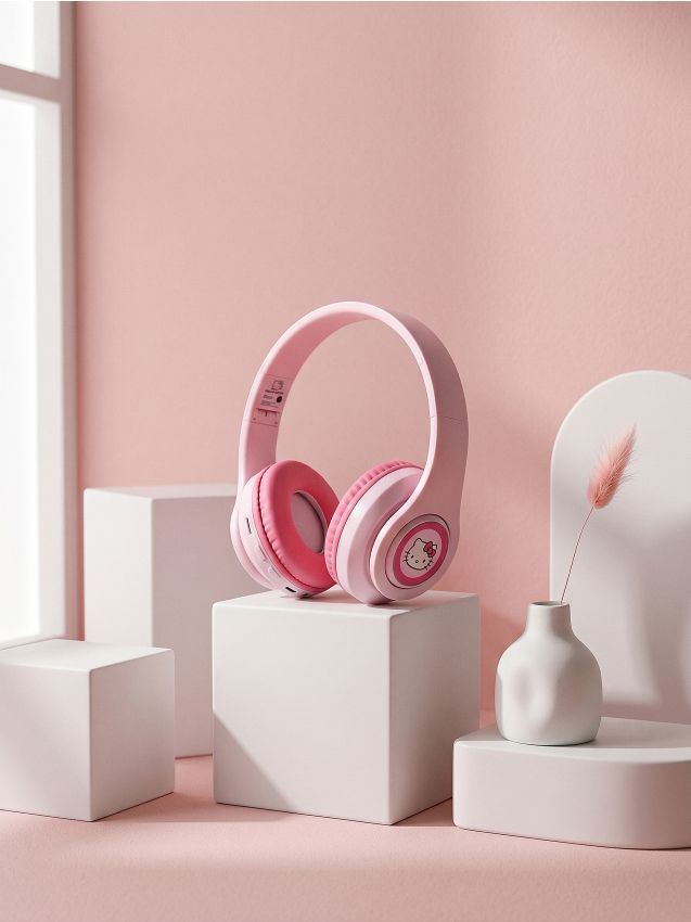 Cuffie wireless over-ear Hello Kitty - rosa