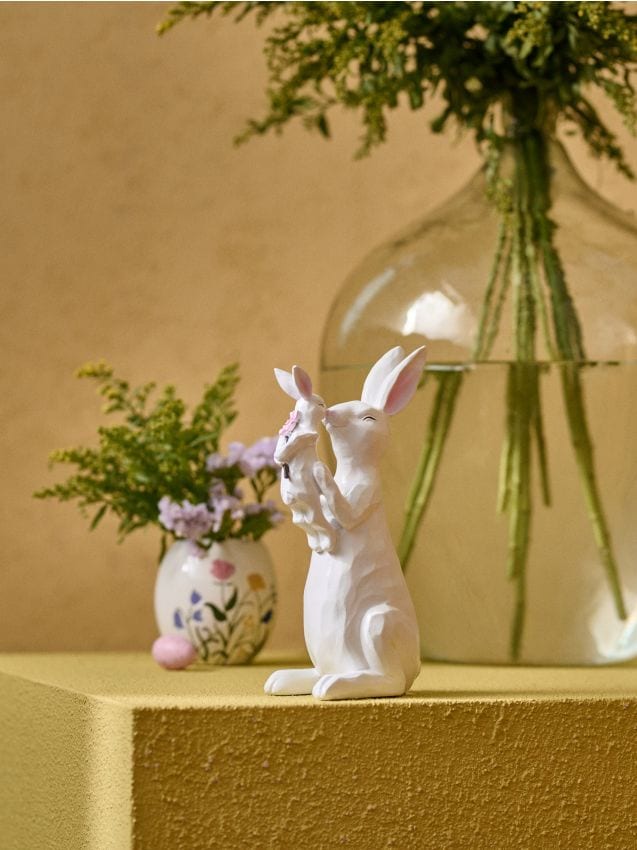 Sinsay - Decorațiune de Paște în picioare în formă de iepuraș - alb