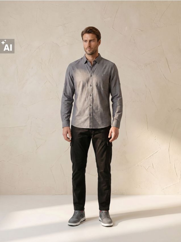 Sinsay - Pantaloni chino slim din bumbac - negru