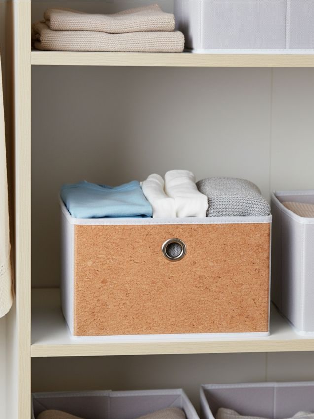 Sinsay - Cutie pliabilă pentru depozitare cu mâner - bej