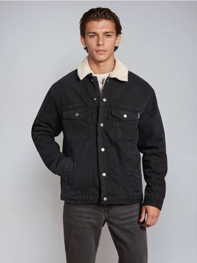 Sinsay - Bunda typu shacket - čierna