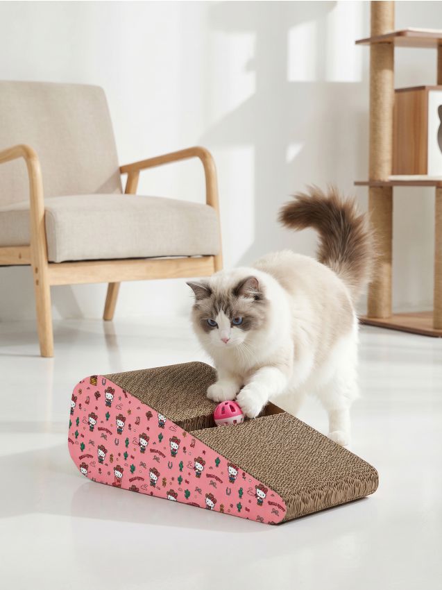 Sinsay - Ansamblu de zgâriat pentru pisici cu minge Hello Kitty - roz