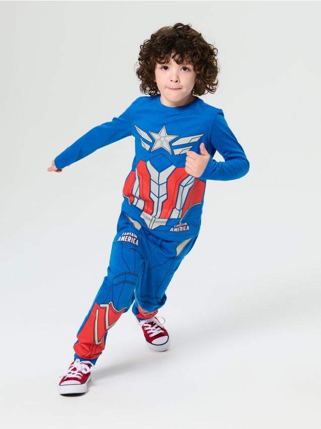 Sinsay - Compleu din jerseu Avengers - bleumarin