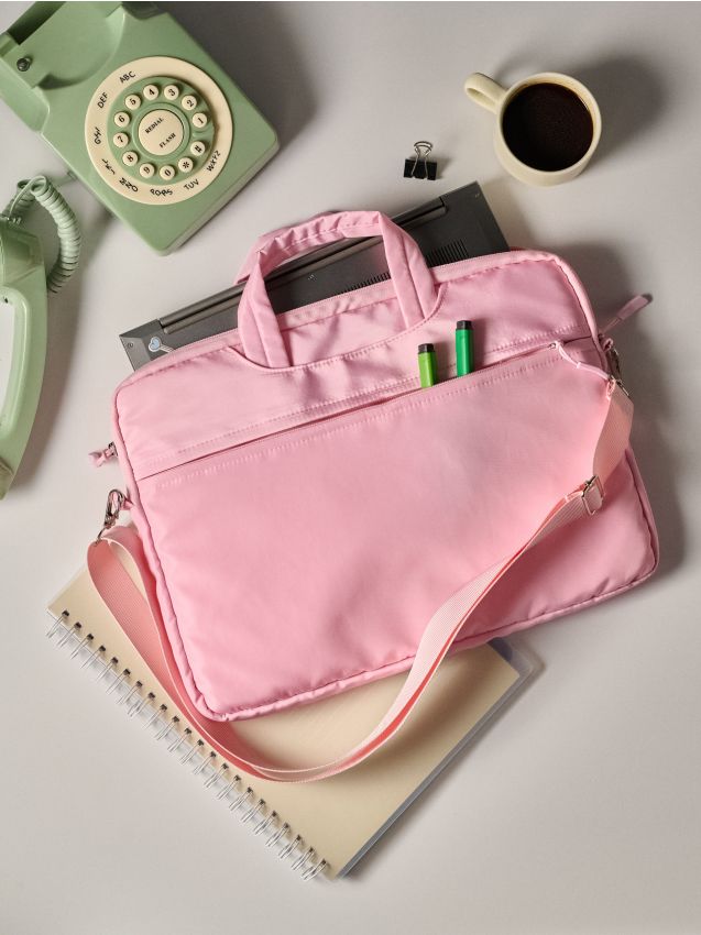 Sinsay - Geantă pentru laptop - roz