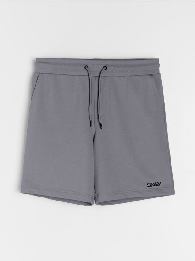 Sinsay - Șorturi din bumbac - gri deschis