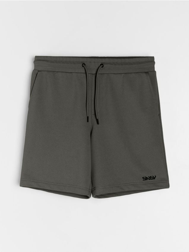 Sinsay - Șorturi din bumbac - verde-închis