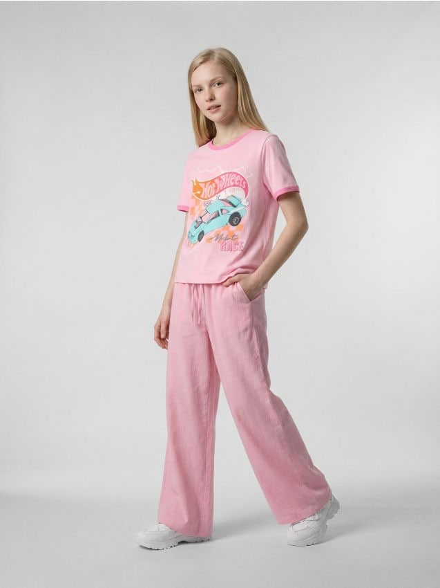 Sinsay - Tricou din bumbac cu imprimeu Hot Wheels - roz