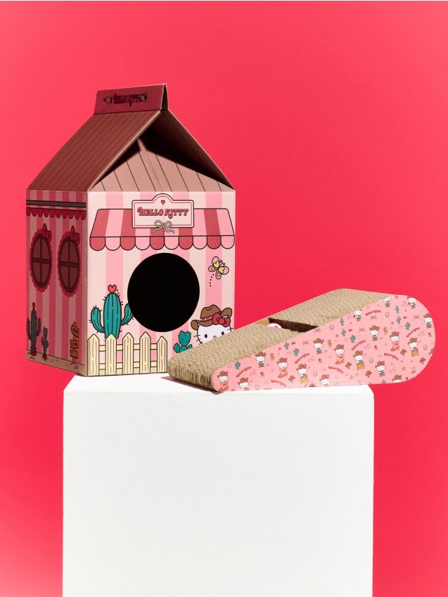 Sinsay - Căsuță din carton pentru pisică Hello Kitty - roz