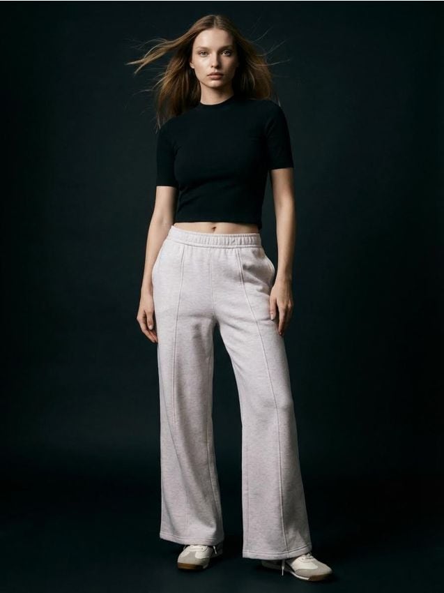 Sinsay - Spodnie wide leg - Inny