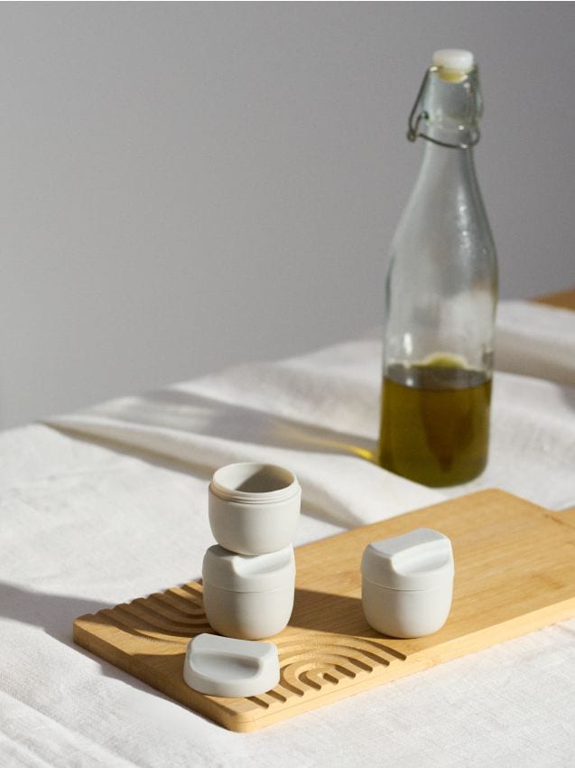 Sinsay - Recipiente pentru alimente 3 bucăți - gri deschis