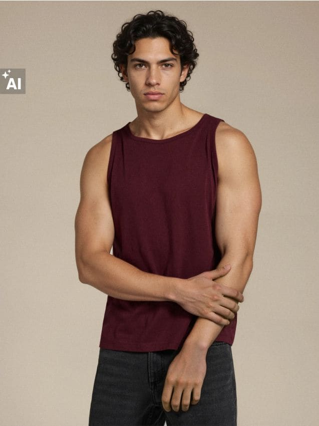 Sinsay - Melanžirani tank top s okruglim izrezom