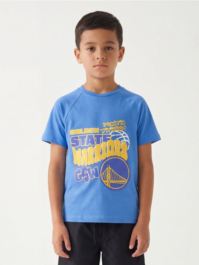 Sinsay - Tricou din bumbac cu imprimeu NBA Golden State Warriors - altele