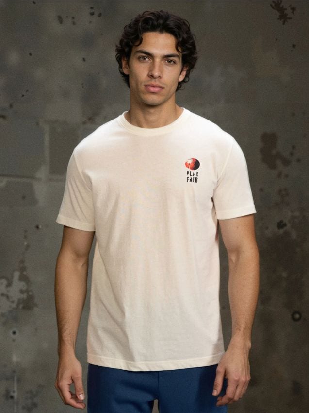 Sinsay - Tricou din bumbac cu imprimeu - crem