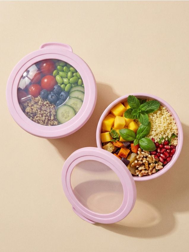 Sinsay - Recipiente pentru alimente cu capac 2 pack - roz