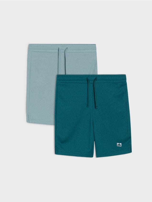 Sinsay - Șorturi sport Active din material cu uscare rapidă – set de 2 - Gri-albăstrui