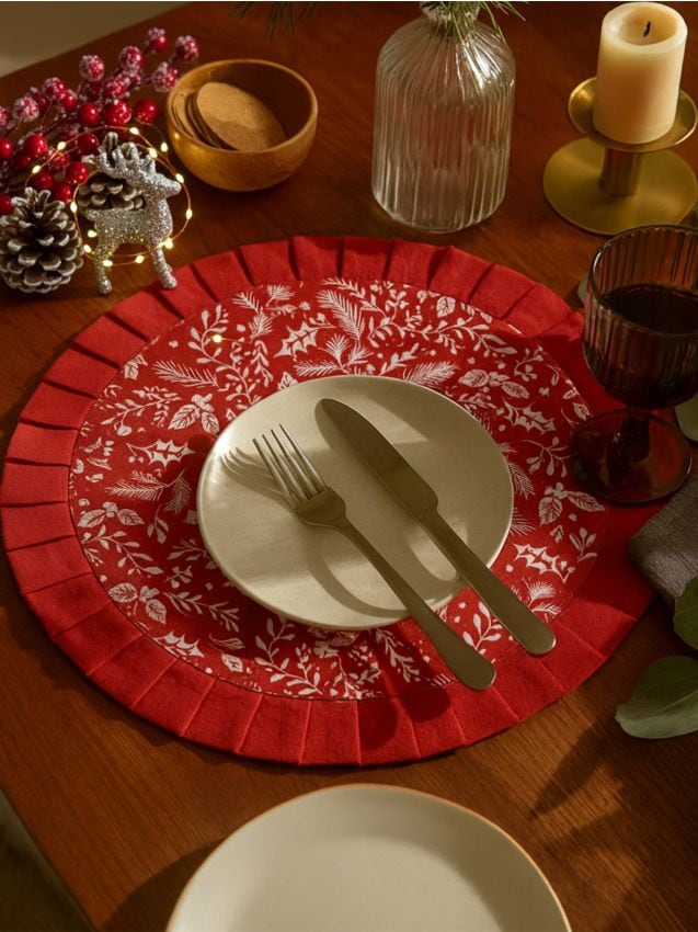 Sinsay - Podložka na stôl so sviatočným motívom - červená
