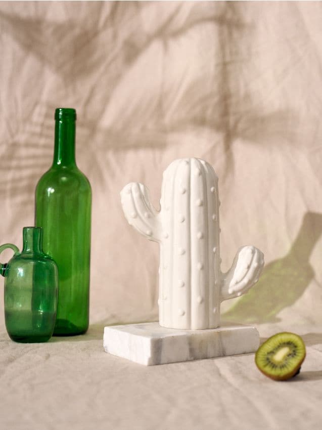 Sinsay - Decorațiune de stat în formă de cactus - alb