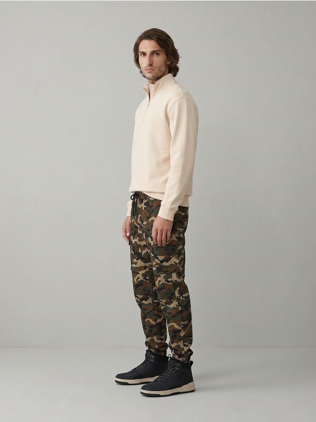 Sinsay - Pantaloni cargo jogger - multicolor