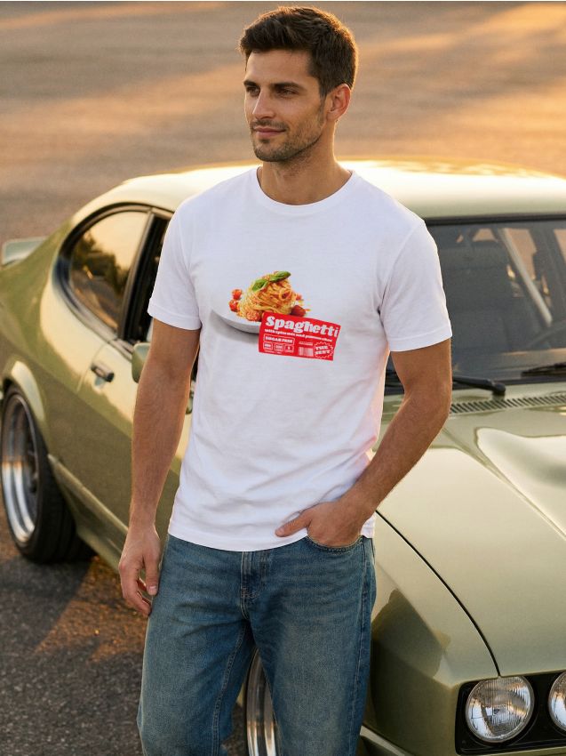 Sinsay - Tricou din bumbac cu imprimeu - alb