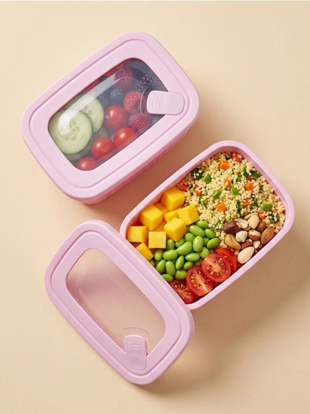 Sinsay - Recipiente pentru alimente cu capac 2 pack - roz