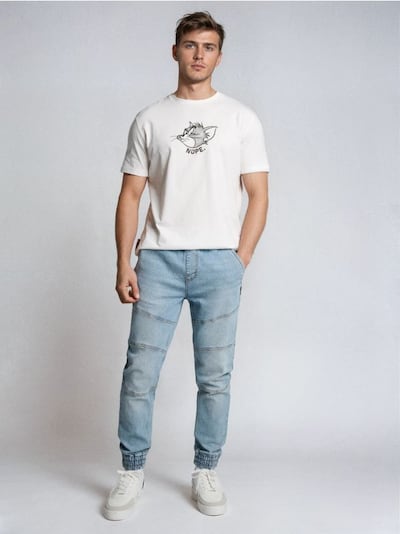 Джинси джогери з ефектом прання