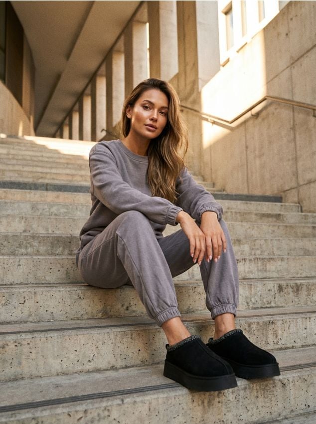 Sinsay - Pantaloni jogger - gri-neutru