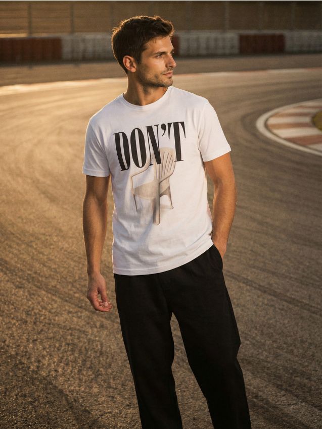 Sinsay - Tricou din bumbac cu mânecă scurtă - alb