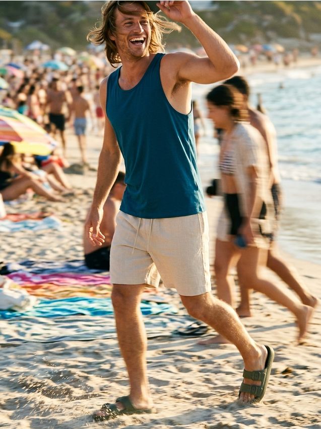 Sinsay - Tricou fără mâneci cu adaos de viscoză - albastru